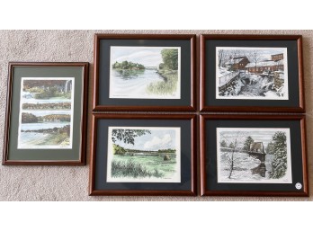 (5) BLAKE HUGHES LOCAL PRINTS