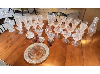 CRYSTAL And MISCELLANEOUS GLASS LOT