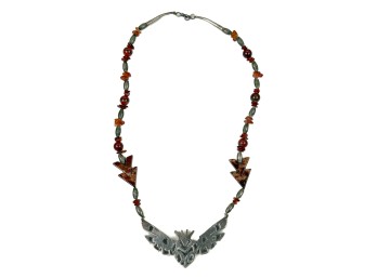 NEW BEAR STERLING BIRD PENDANT NECKLACE