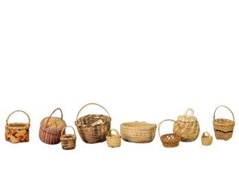 GROUP of MINIATURE NATIVE AMERICAN BASKETS