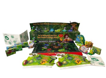 A BUGS LIFE HAPPY MEAL DISPLAY WITH EXTRAS