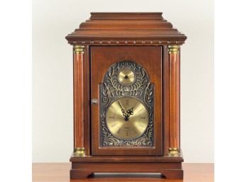 DECORATIVE HALF COLUMN MANTEL CLOCK
