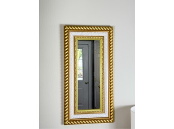 DECORATIVE HANGING MIRROR w ROPE TWIST BORDERS