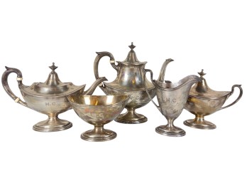 (5) PIECE STERLING SILVER TEA SET