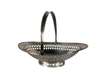 ENGLISH STERLING SILVER SWING HANDLE DISH