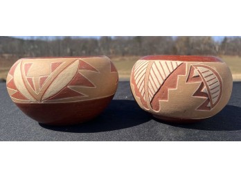 (2) PIECES CIRCA 1950's SANTA CLARA PUEBLO POTTERY