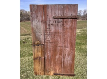 ANTIQUE DOOR WITH CARR'S FERRY STENCIL
