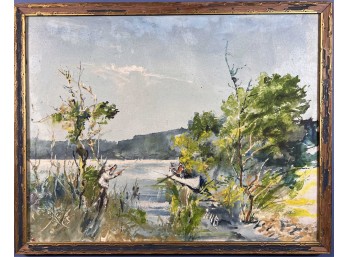 (20th c) SIGNED OIL ON ARTIST BOARD