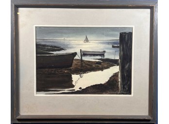 GERARDO BELFIORE (1914-2003) 'BEACH HAVEN-THE BAY'