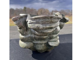 LARGE SIGNED ART POTTERY VESSEL