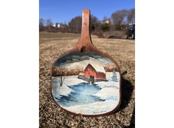 SHERRY MILANO HANDPAINTED WOODEN SCOOP