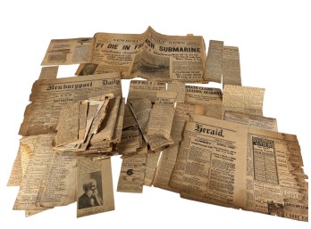 COLLECTION OF (19th c/EARLY 20th c) NEWSPAPER