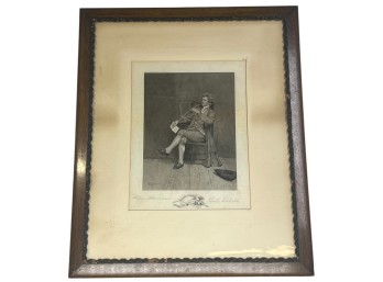 CHARLES SCHLECHT PENCIL SIGNED ENGRAVING