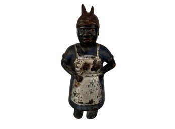 ANTIQUE MAMMY CAST IRON STILL BANK