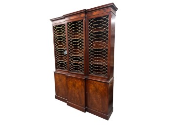 (20th c) REGENCY STYLE CHINA CABINET