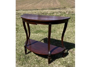 VINTAGE DEMI LUNE CONSOLE TABLE