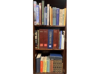 MISC BOOK LOT INCLUDING REFERENCE, NOVELS, TRAVEL