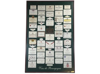 FRAMED VINS DE BOURGOGNE POSTER