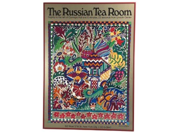 RICHARD GIGLIO THE RUSSIAN TEA ROOM FRAMED LITHO