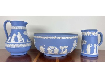 (3) PIECES OF WEDGWOOD JASPERWARE
