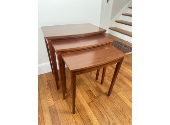 VINTAGE MERSMAN MAHOGANY NESTING TABLES