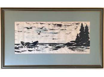 COLOR PRINT of a DORY by ANNE TARBELL