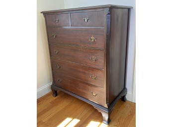 MAHOGANY (6) DRAWER DRESSER
