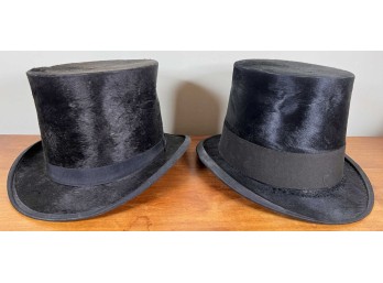 (2) TOP HATS by BANCOCK BROTHS & MARINER