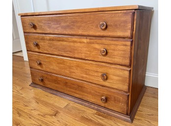(4) DRAWER CHERRY WOOD CHEST