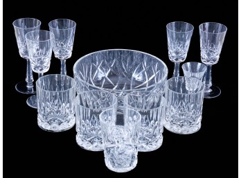 (4) WATERFORD LISMORE TUMBLERS etc