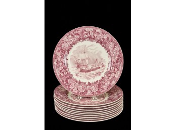 (10) WEDGWOOD HISTRORIC TRANSFER PLATES