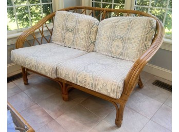 BENT BAMBOO PATIO LOVESEAT