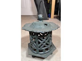 JAPANESE CAST IRON GARDEN LANTERN