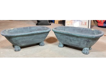 PAIR of TERRA COTTA PLANTERS