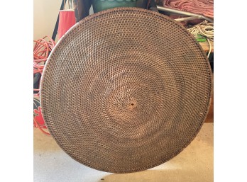 ASIAN RATTAN CONED ROUNDEL