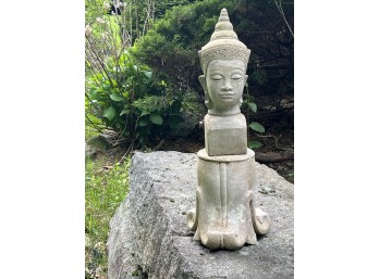 (2) PIECE CAST STONE GARDEN STATUARY