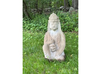 CAST STONE GARDEN STATUARY of GUANYIN