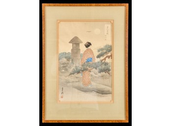 OGTA GEKKO JAPANESE WOODBLOCK PRINT