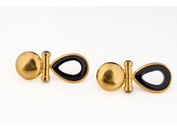 PAIR of 18k GOLD EARRINGS