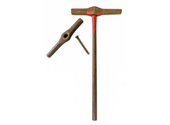 ANTIQUE RAILROAD SPINE DRIVING HAMMER & HEAD