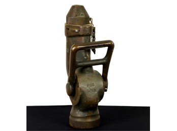 BRONZE AKRON BRASS CO FIRE HOSE NOZZLE