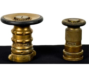 POWHATAN & ELKHART BRASS CO FIRE HOSE NOZZLES