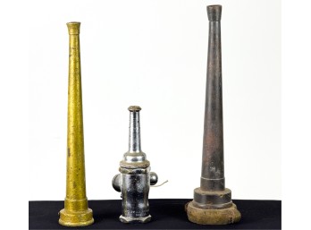 (3) FIRE HOSE NOZZLES