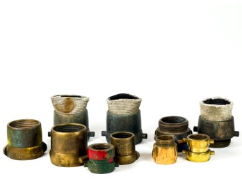 GROUPING OF (11) FIRE HOSE COUPLERS