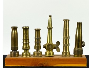 GROUPING OF (6) FIRE HOSE NOZZLES