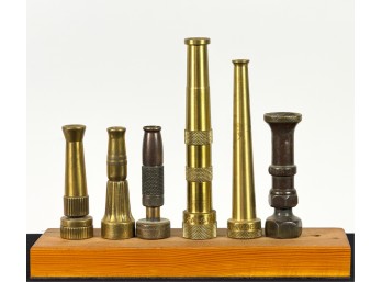 GROUPING OF (6) FIRE HOSE NOZZLES