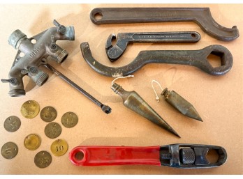 SPANNER WRENCHES, TOOL TAGS, PLUMB BOBS & SPIGOT