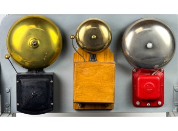 (3) WALL MOUNTED ELECTRIC FIRE BELLS