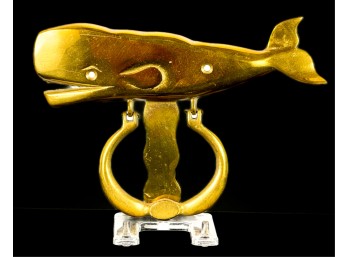BRASS SPERM WHALE DOOR KNOCKER