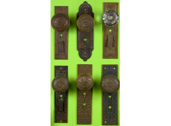(6) BRONZE AESTHETIC & VICTORIAN DOOR KNOB SETS